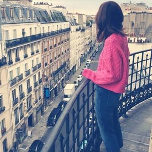 Isabel Marant Etoile Newlyn Pink Knit Sweater